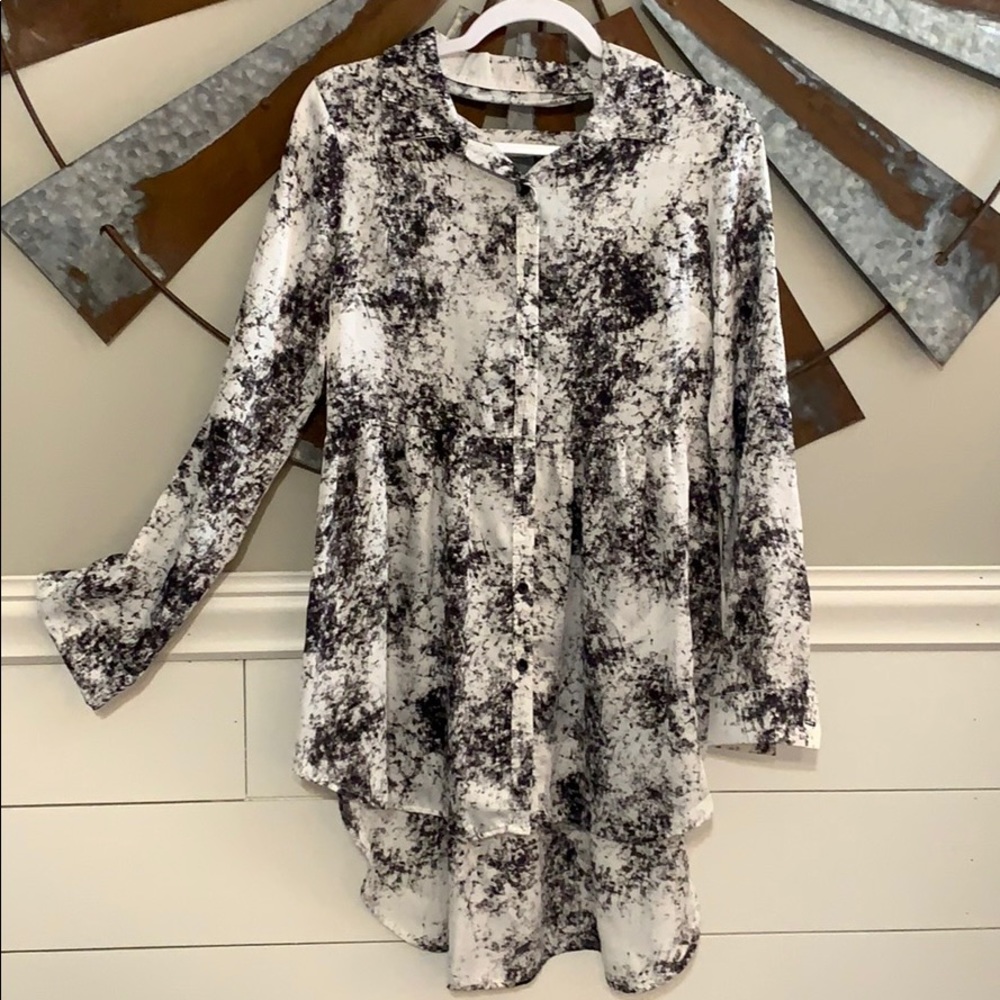 Tie-Dyed High-Low Tunic
